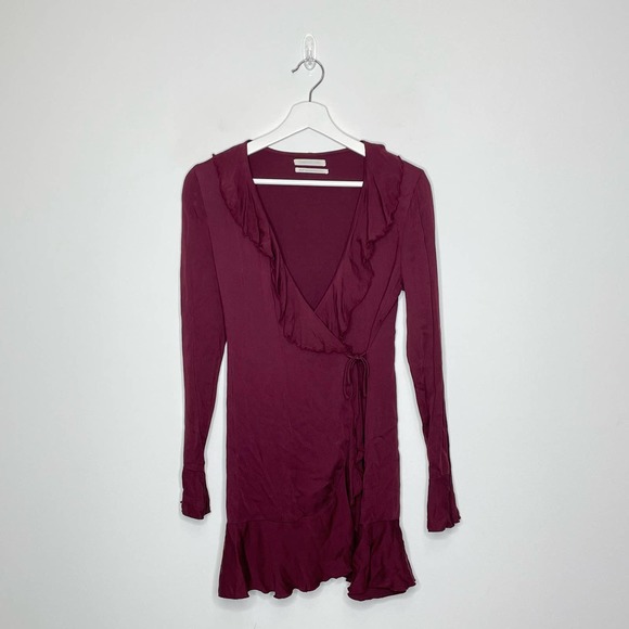 URBAN OUTFITTERS | Ruffle Wrap Dress | XS - Picture 4 of 6
